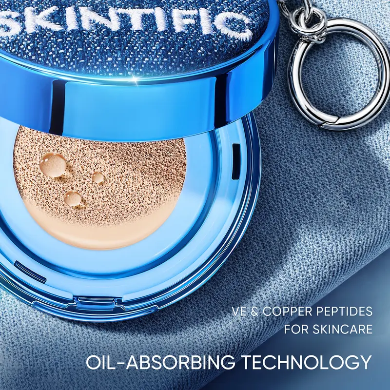 [New on 10.10 ]SKINTIFIC Mini Denim Cushion Cushion 12H Perfect Stay ...