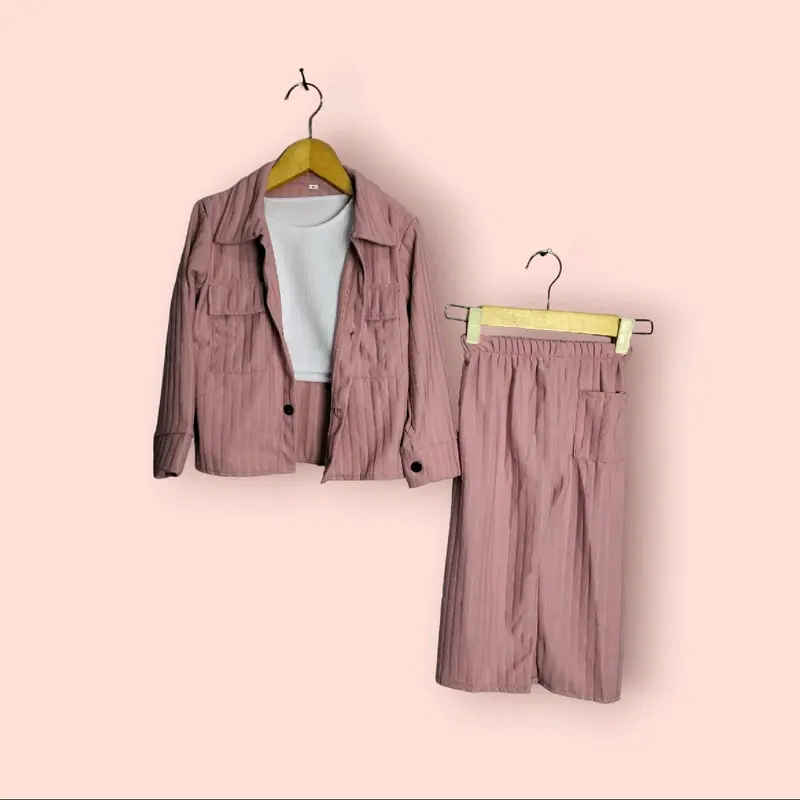 SETELAN ANAK PEREMPUAN 2-10TAHUN / ONE SET 3IN1 2024 2