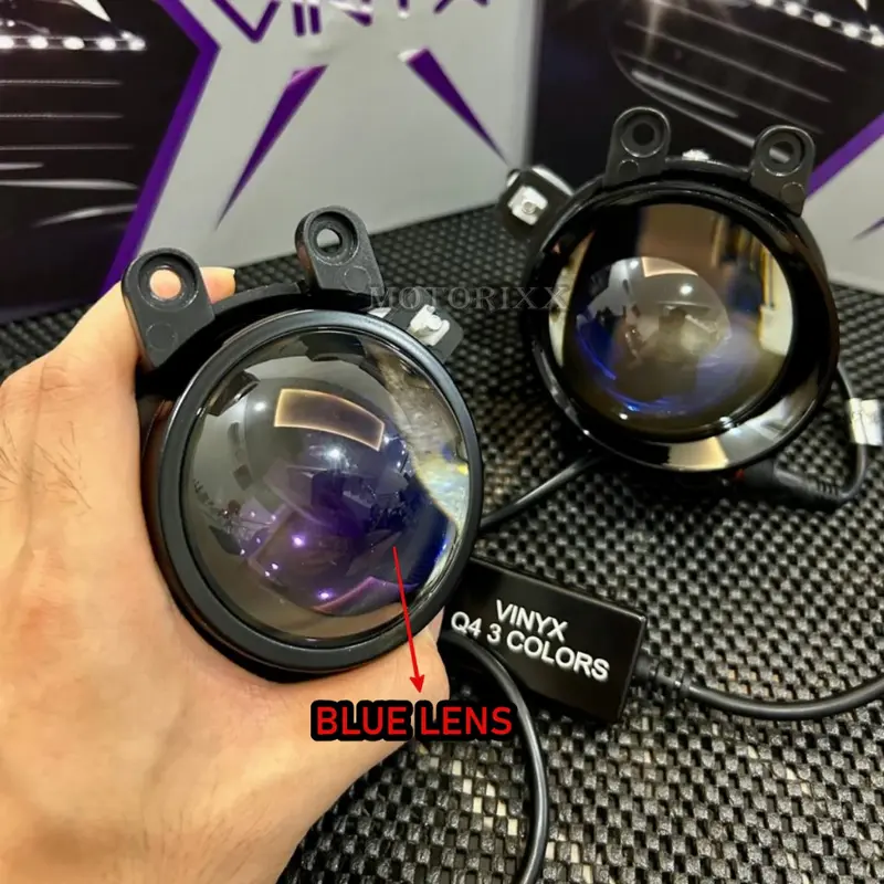 ORIGINAL VINYX BILED FOGLAMP Q4 3 WARNA / ALL WHEATHER 3 INCHI BLUELENS FOGLAMP PROJECTOR HIGH LO PNP TOYOTA HONDA UNIVERSAL 2