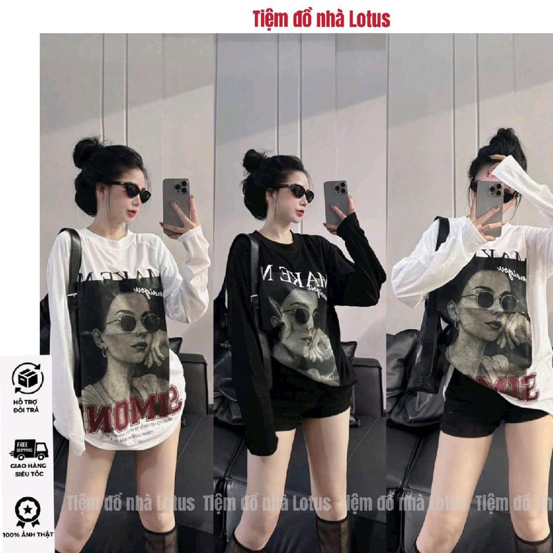 Video SP - Áo Thun Giấy KHÔNG KÈM ÁO QUÂY A14 Unisex - Hình Cô Gái Đeo Kính Cực Ngầu Chất Chơi Tiệm đồ nhà Lotus