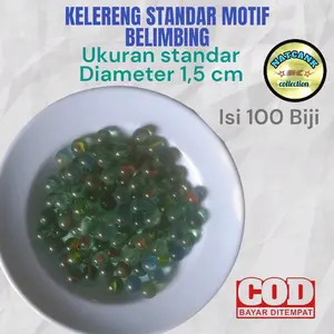 KELERENG STANDAR MOTIF BELIMBING  ISI 100 BIJII Toys