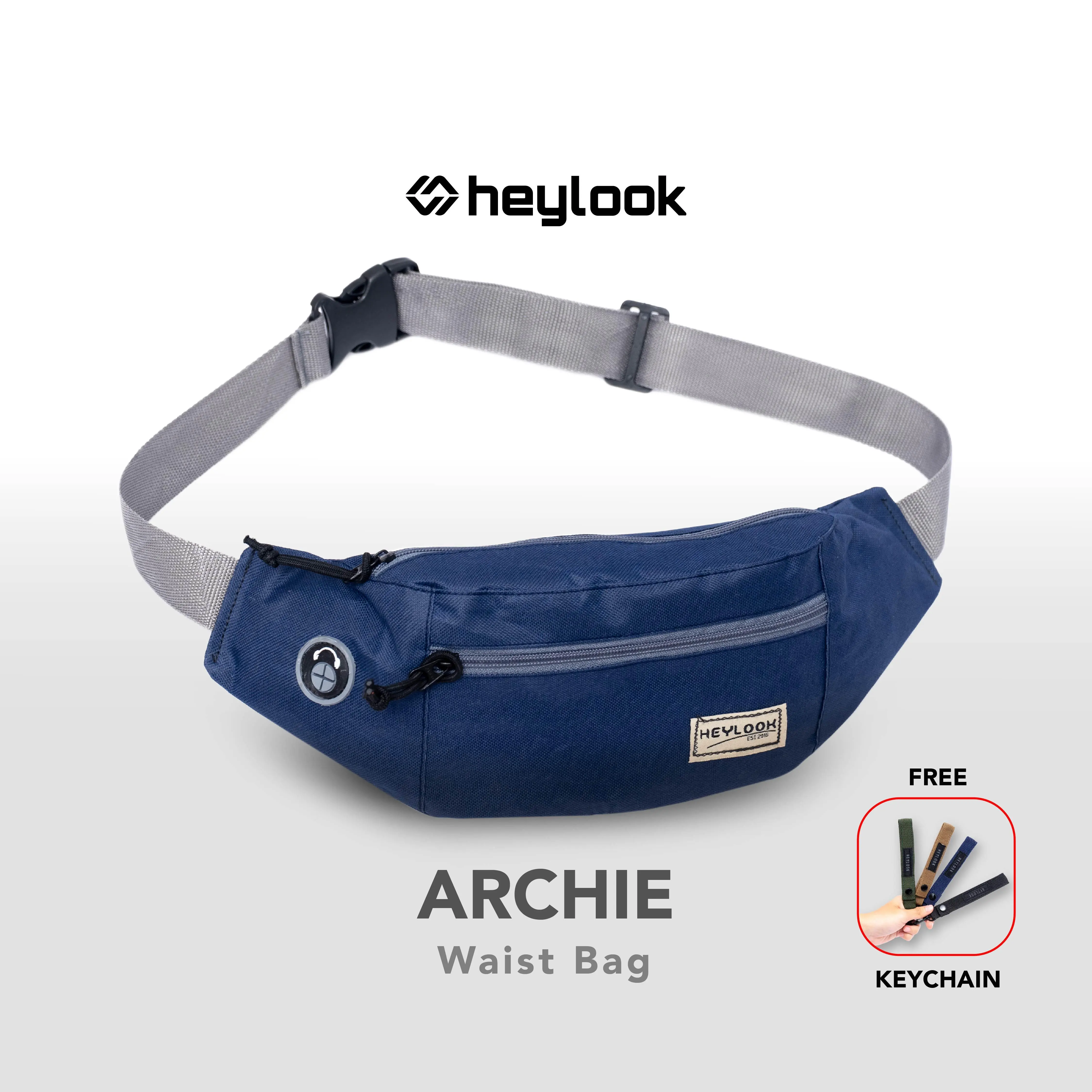 Tas Selempang Pria Waist Bag Archie Tas Pinggang Distro Outdoor Premium