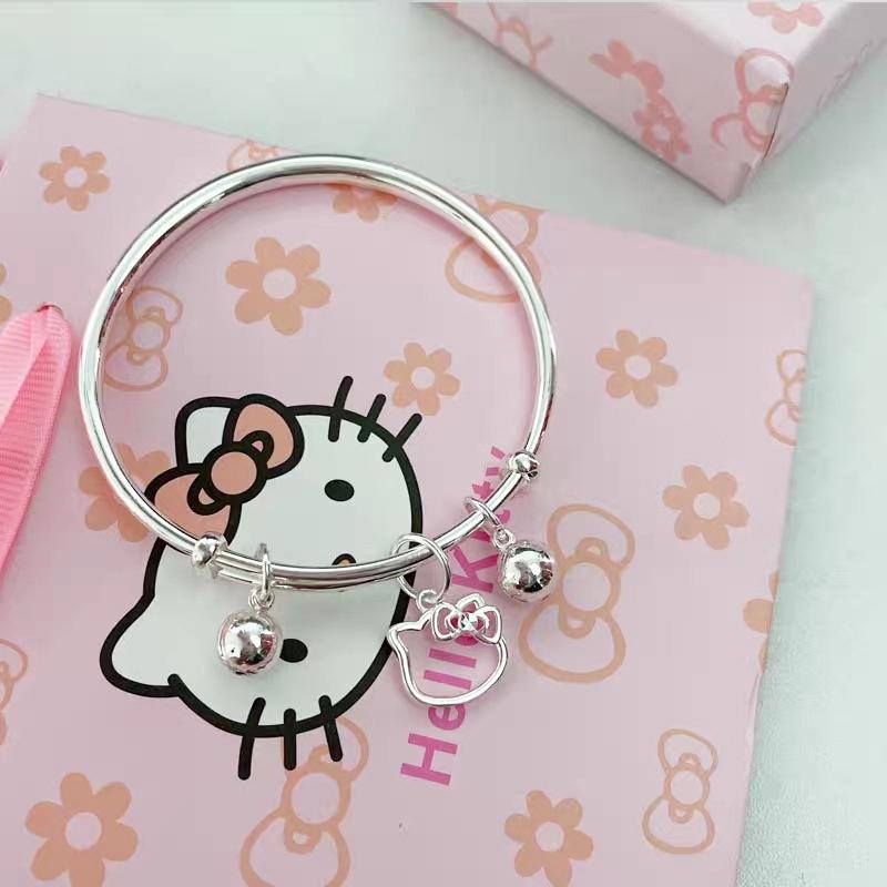 Vòng Tay Mặt Dây Chuyền Chuông Mèo Kitty, Vòng Tay Hạt Độc Đáo Dễ Thương, Có Thể Điều Chỉnh, Nhẫn Siêu Cựu, Thích Hợp Cho Người Mới Bắt Đầu, Món Quà Sinh Nhật Cho Bé Gái Năng Lượng 7