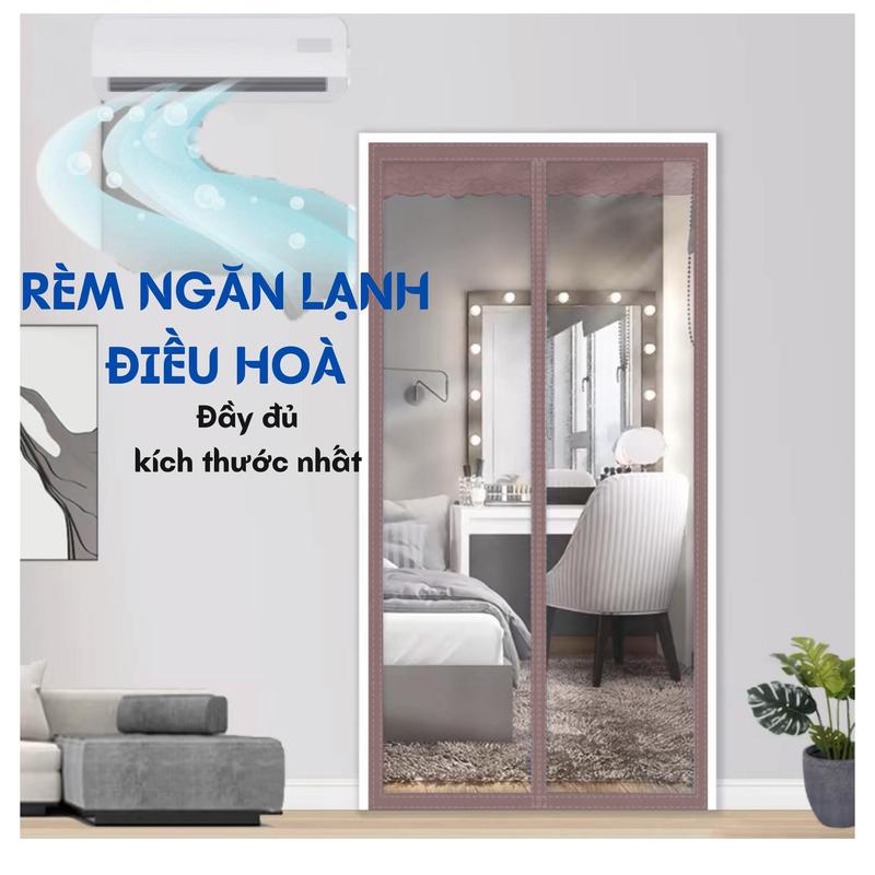 Rèm Nhựa Ngăn Lạnh Phòng Điều Hoà Trong Suốt Giá Rẻ Chống Bụi Chống Côn Trùng Tặng Kèm Đầy Đủ Phụ Kiện Tấm Chắn Gió Điều Hoà Rèm Cửa Phòng Khách Rèm Bếp Rèm Phòng Bếp