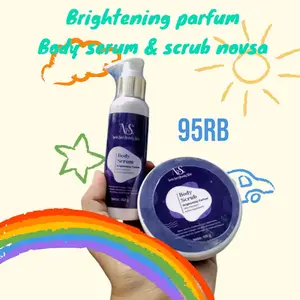 Body Serum & Scrub Pencerah Perawatan Mencerahkan Wanita Memudarkan Leher Kusam Kering
