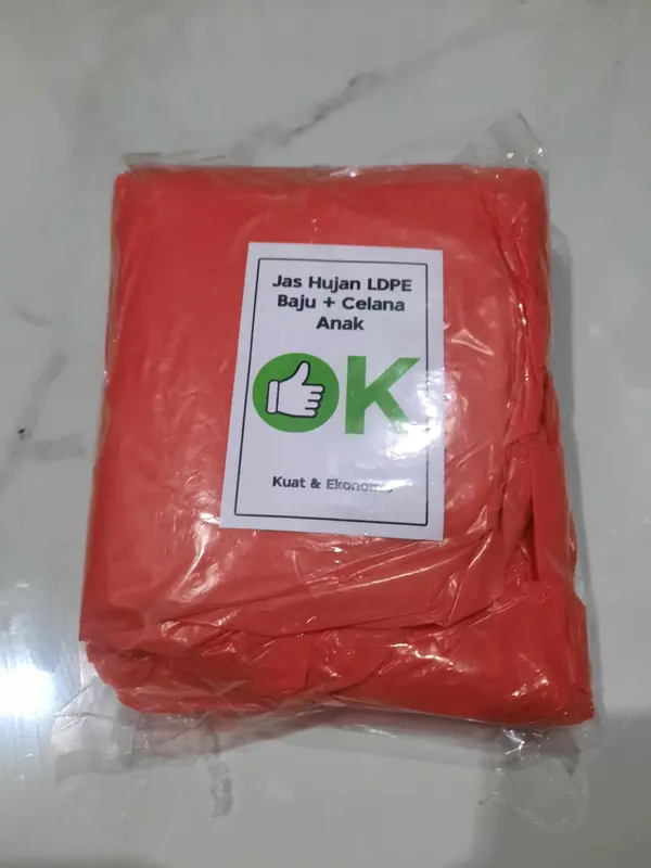 Jas Hujan Anak-Anak Setelan Lengan Panjang dan Celana Panjang 5