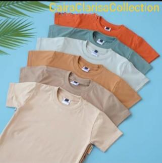 Product Introduction of Kaos Polos Anak Baju Polos Anak Pria Wanita Kaos Polos Anak Bahan Cotton Combed 30s Fashion Anak Baju Basic Tee Anak T-shirt anak distro baju anak branded polos Polosan Anak Atasan Anak 4