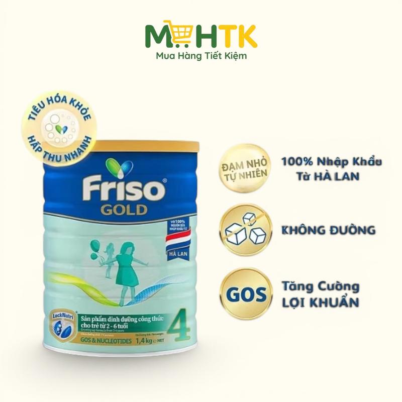 Sữa bột Friso Gold 4 cho trẻ trên 2 tuổi 1400g