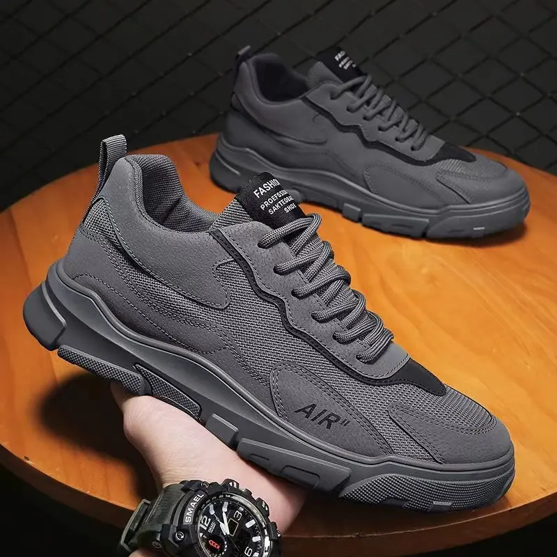 Black rubber shoes for men on sale Original fashion super light Men's Shoes breathable casual sneakers for men walking shoes Footwear Boy closed training Running Sports Shoes Trainers Runner Athletic