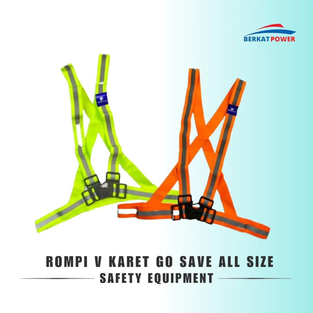 Rompi V Merk Gosave Bahan Karet Elastis All Size Warna Orange dan Hijau Plastik