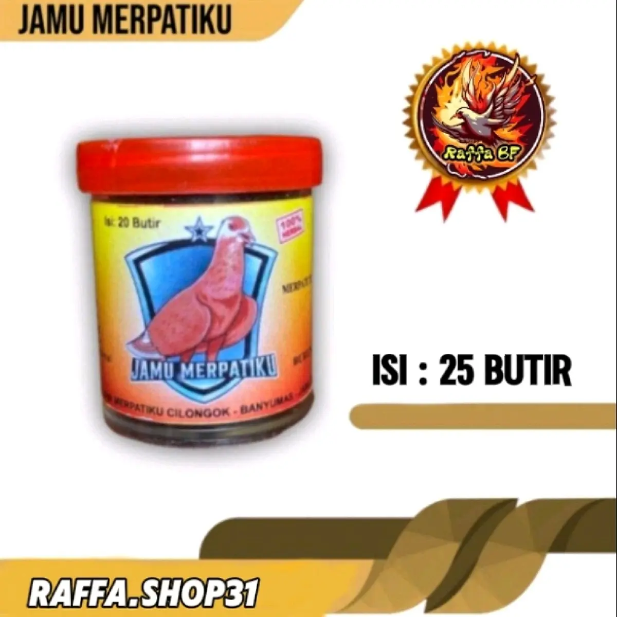JAMU MERPATIKU ECER ISI 25 BUTIR COCOK UNTUK SEMUA JENIS vitamin burung merpati
