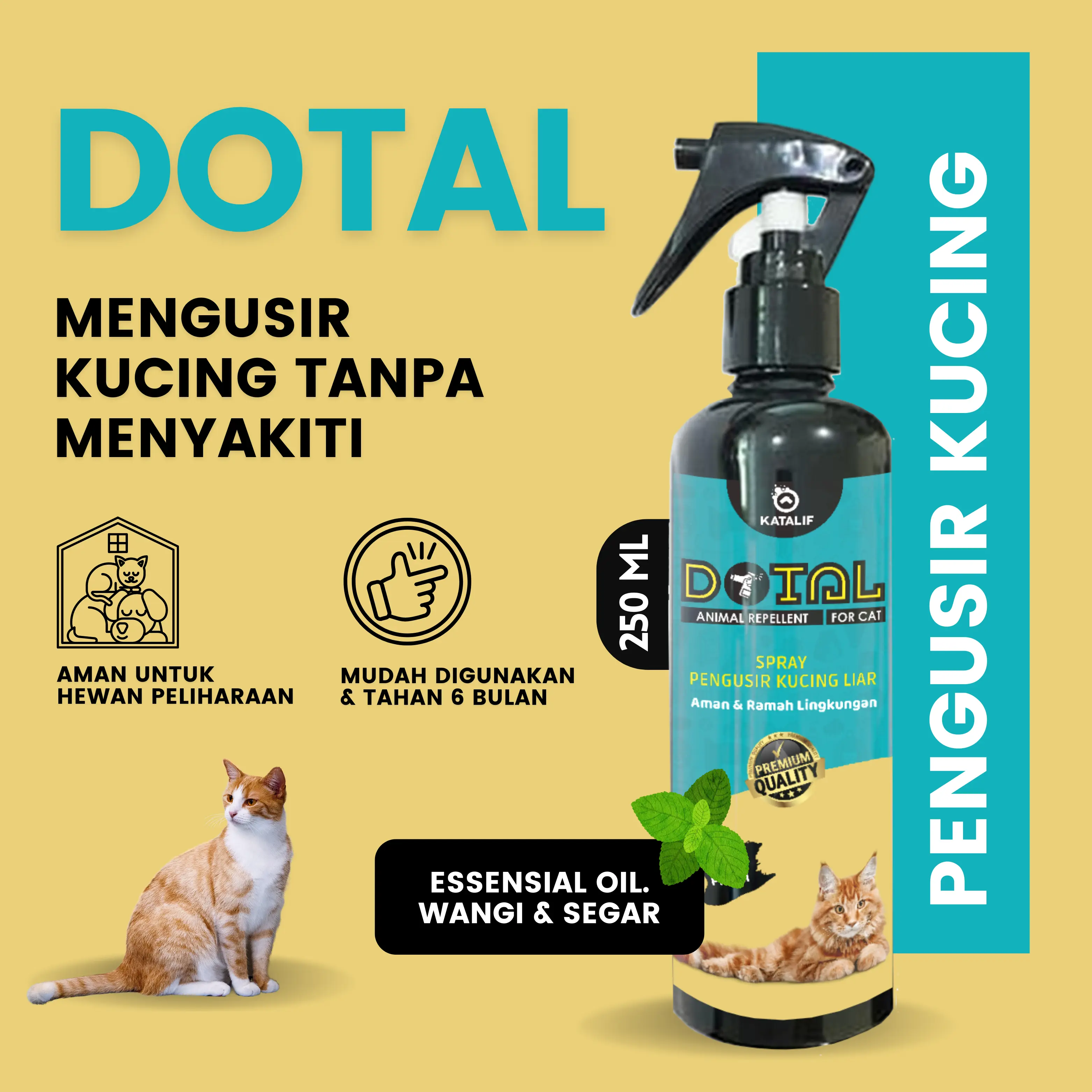 pengusir kucing spray anti kucing alat training kucing ramah lingkungan produk dotal
