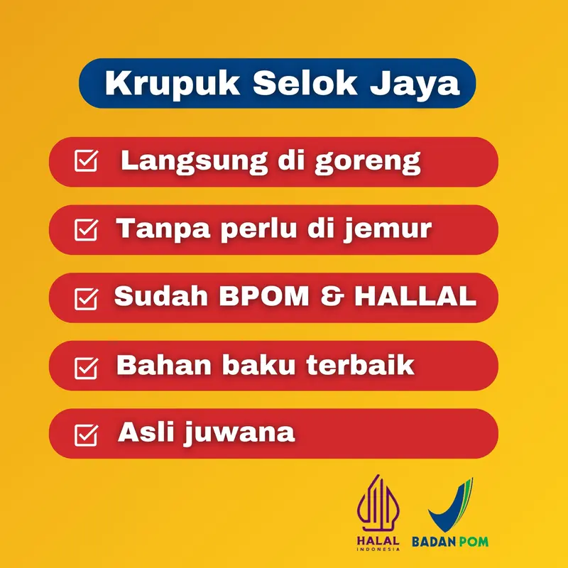 Krupuk Cap Tengiri Mentah 200gr Sanita Selok Jaya 1