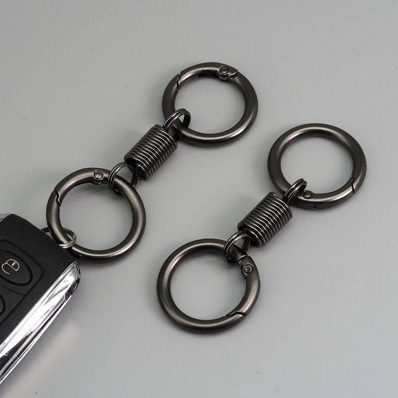 Creative Split Ring Key Ring Metal Double Ring Key Pendant Couple ...