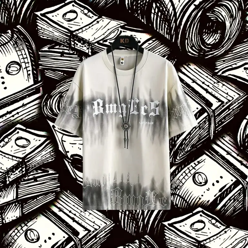COD- kaos oversize size M|L,XL,XXL kaos distro ANGLS kaos-bongmen Fit Pria Wanita motif sablon 2