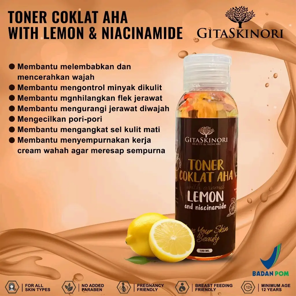[FREE GIFT] BPOM 100ML TONER KELUPAS GITASKINORI TONER FLEK Hitam Perawatan Mengelupas Kusam Mengencangkan Wajah Tubuh