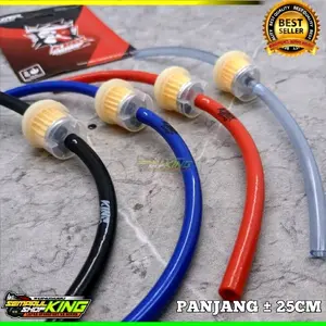 Selang Bensin Original KING DRAG Thailand Plus Filter Saringan Universal semua Motor Selang ori Anti Panas panjang 25cm Motorcycle