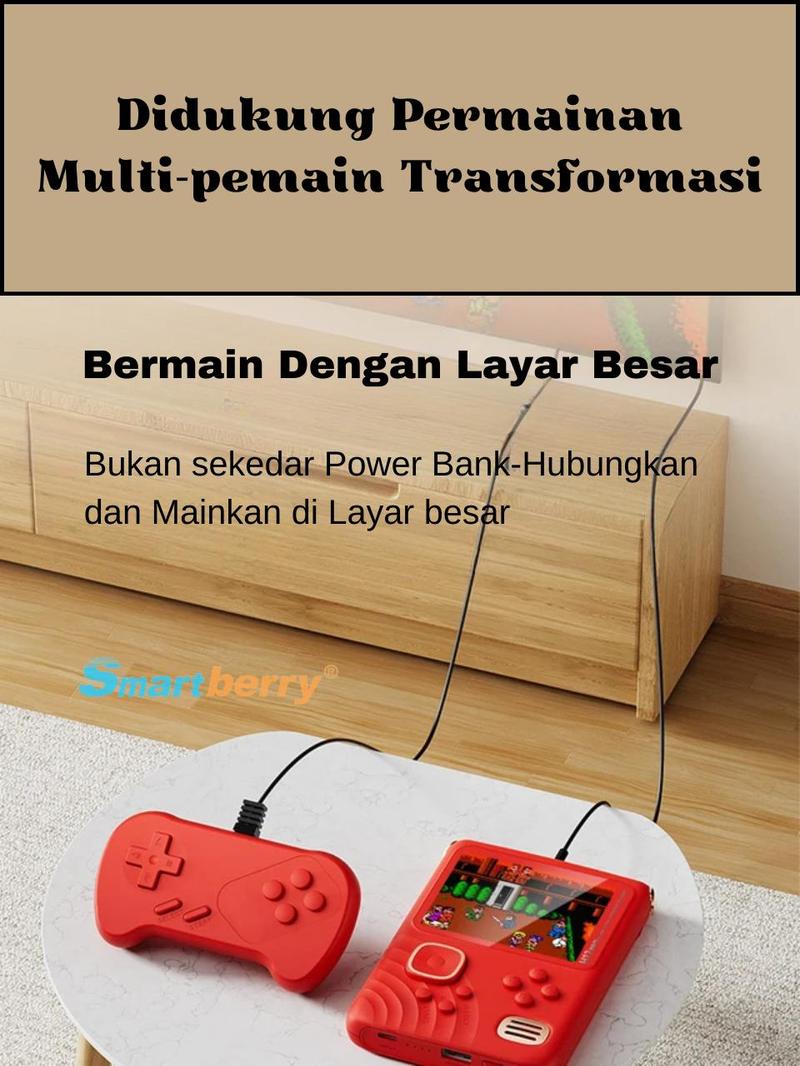 Product Introduction of DY12 Game Boy Powerbank Fast Charging With 1000 Retro Game 3