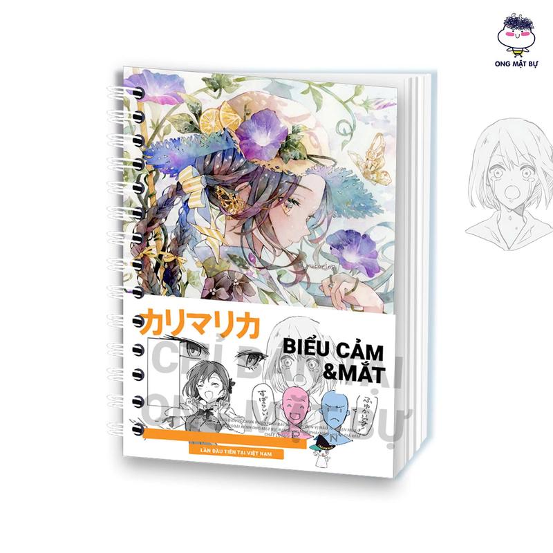 Sổ Luyện Vẽ - Mua 1 Tặng 1 - Kèm 75 Trang Tut Cách Vẽ Biểu Cảm Và Mắt A4 - Dành Cho Người Mới Bắt Đầu - Ong Mặt Bự