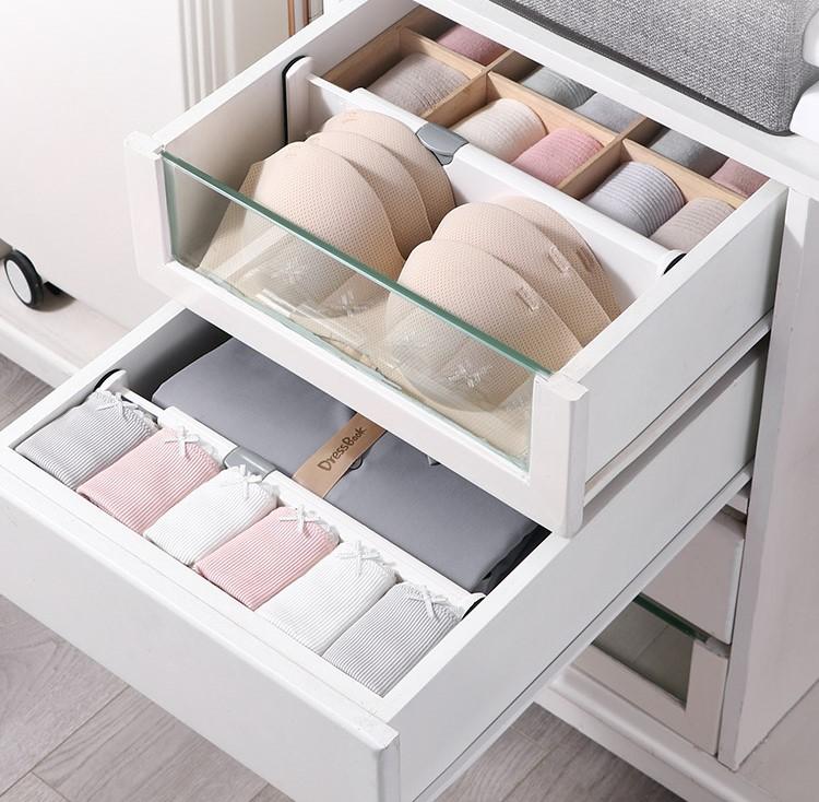 Product Introduction of 🇸🇬【SG stock】Extendable Drawer Partition - Adjustable Clothes Stationery Divider - Wardrobe Cabinet Storage Organizer 32