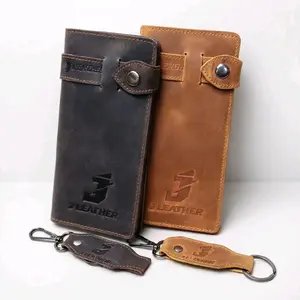 J LEATHER Dompet Panjang Pria Full Kulit Sapi Asli Mewah Bahan Premium