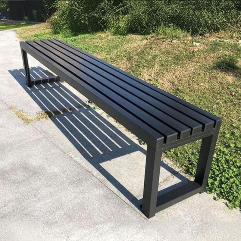 Bangku panjang cafe / bench taman besi outdoor / kursi tunggu besi ...