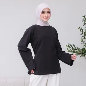 Chanacloth | Still Longsleeved Top | Blouse Wanita | O neck