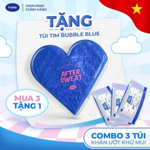 [ MUA 3 TẶNG 1 ] - [TẶNG TÚI TIM BUBBLE] - Khăn Ướt Khử Mùi Rama Wipes After Sweat - Làm Mát Cơ Thể, Đi Ngoài Trời, Tiện Dụng.