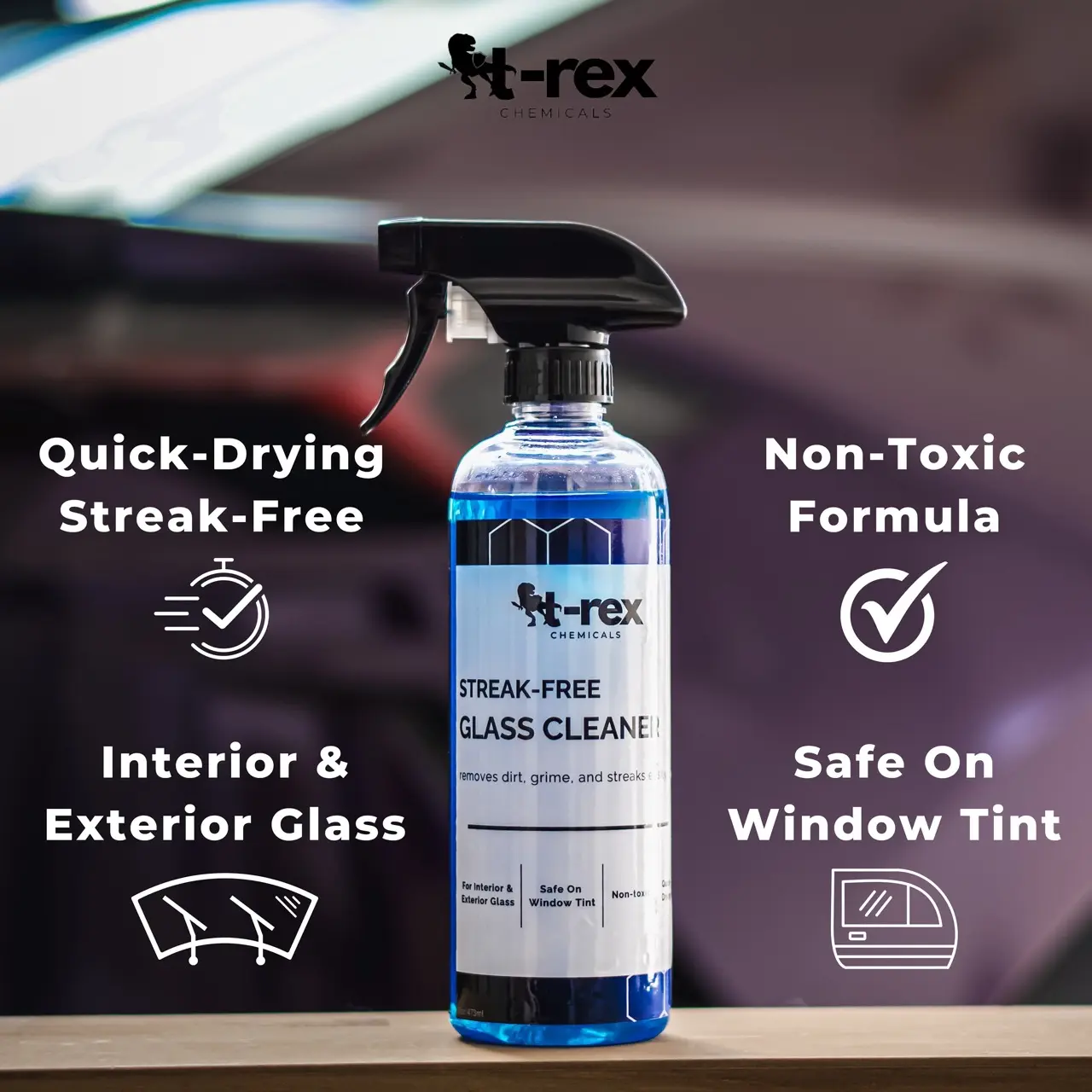 [LOCAL SG] T-Rex STREAK-FREE GLASS CLEANER 473ML