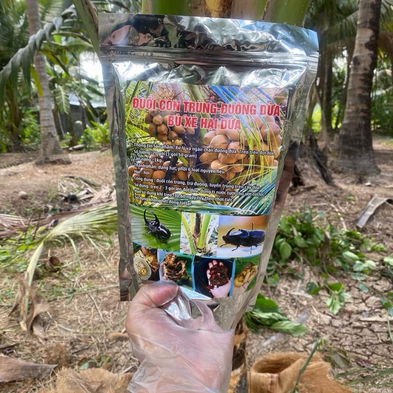 Combo 2 gói bột bù xè, đuông dừa, bọ cánh cứng treo trên cây dừa 2gói(40túi dạng túi lọc) 0