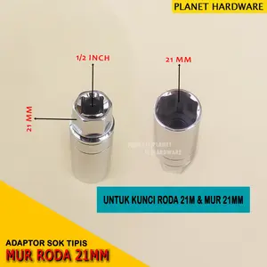 Kunci Sok Shock 21 mm M-One untuk Baut Roda Mobil Velg Racing