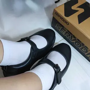 Servodio - Rengganis Black– Sepatu Mary Jane Docmart Wanita Sneakers Casual Sol Tebal Fashion Korea