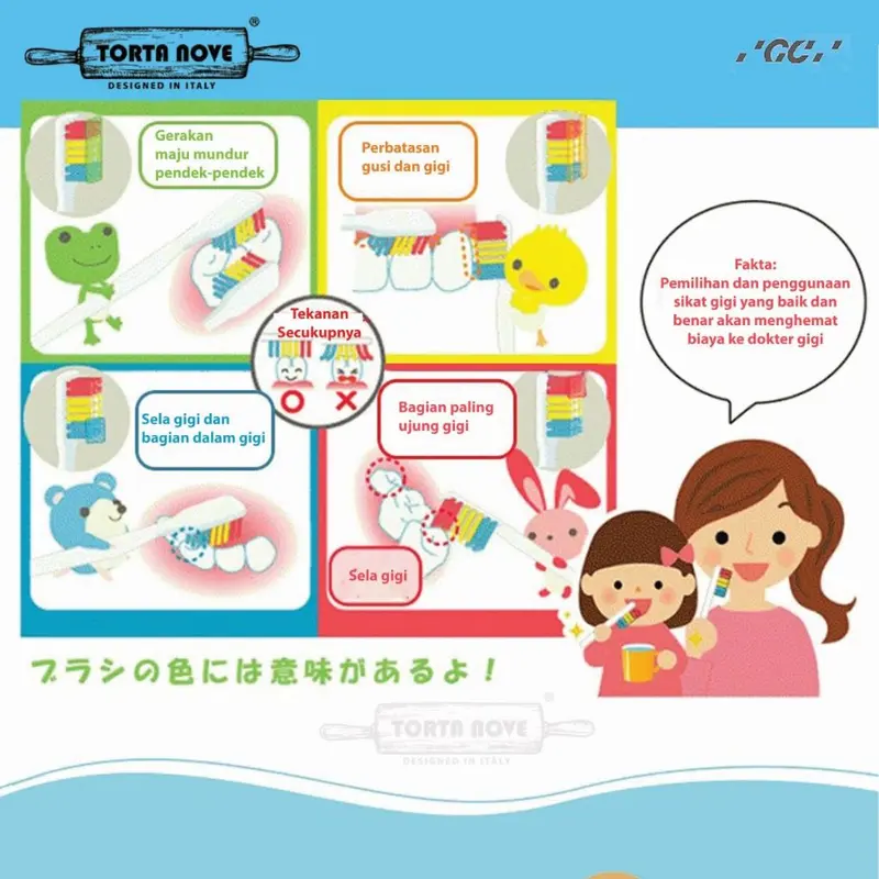 Sikat Gigi Anak Fourlesson Prospec Plus Gc Jepang Four Lesson 8