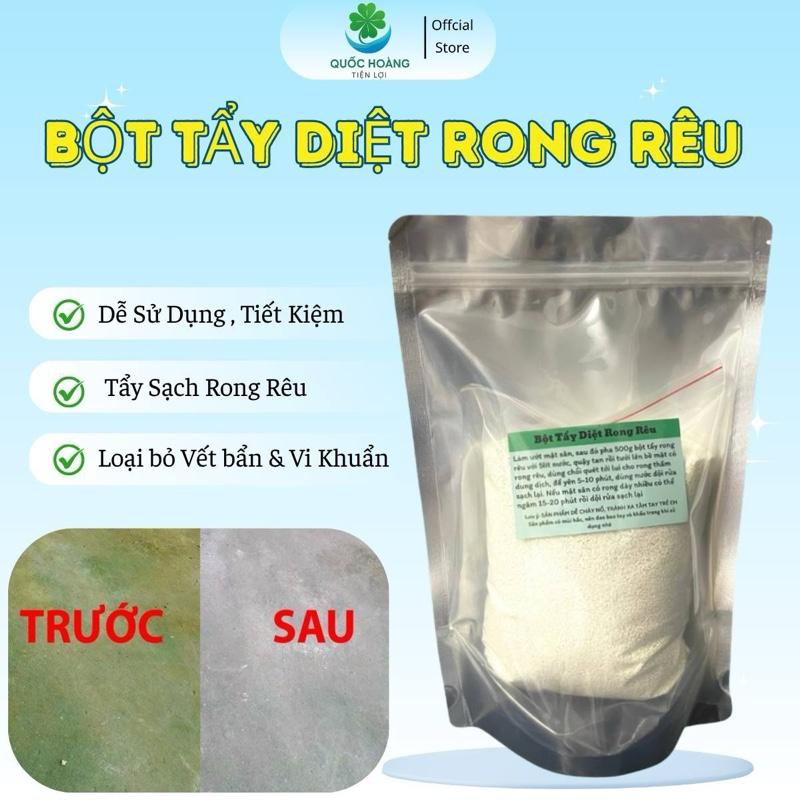 Bột Tẩy Rong Rêu 500g/1kg Cho Sân Cỏ, Nền Xi Măng Sạch Sẽ Và - TikTok ...
