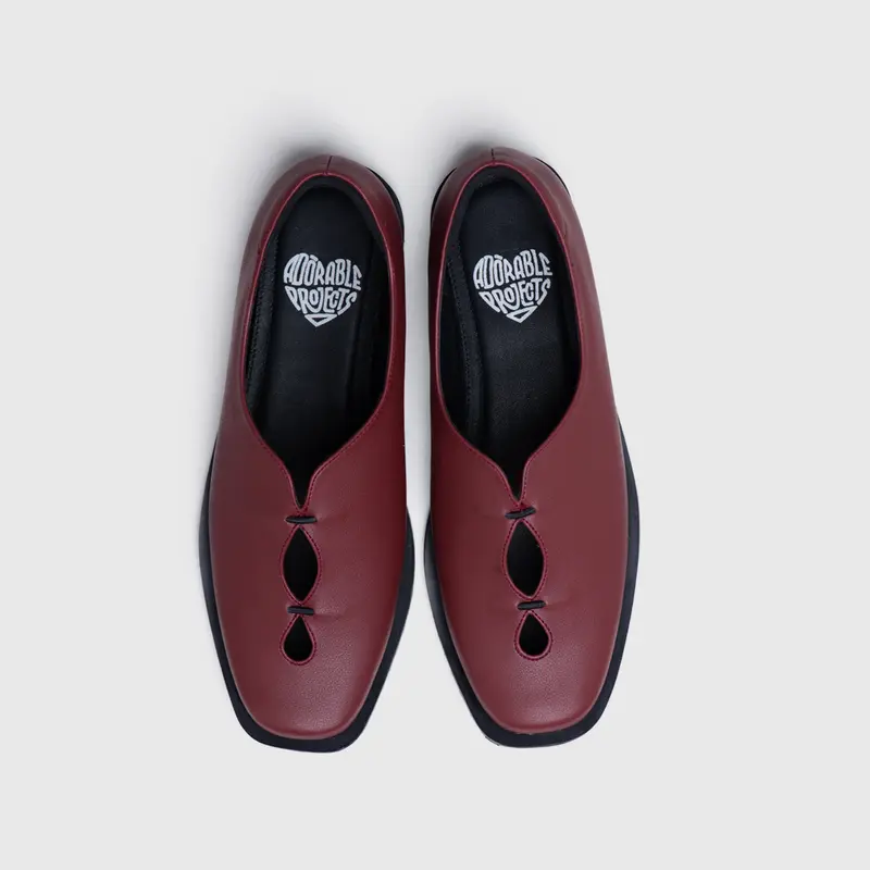 Adorableprojects - Yashica Flat Shoes Maroon 3