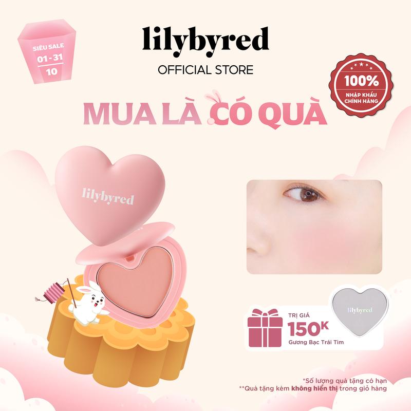 [Tặng gương trái tim cầm tay] Phấn Má Hồng Nhỏ Gọn LILYBYRED Luv Beam Cheek 4.7g
