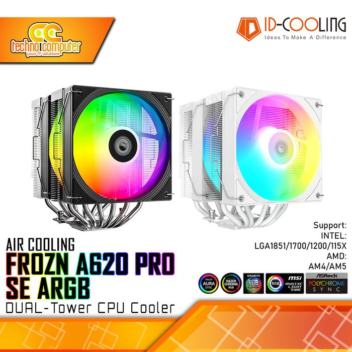 Gambar CPU COOLER ID-COOLING FROZN A620 PRO SE ARGB - 120mm Air Cooler dari Techno Computer Bali Kota Denpasar Tokopedia