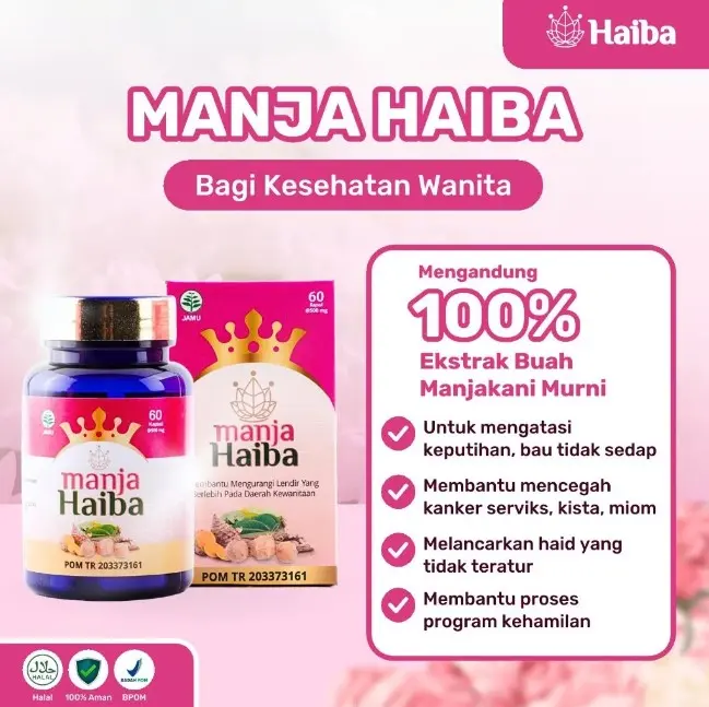 Manja Haiba Merawat Kesehatan  Kewanitaan - Original 100%