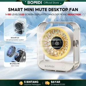 【COD】Bomidi Mini Kipas Angin DF03 5 Gear Wind 3000mAh Kipas Portable LED Display portabel Fan dengan Teknologi Pengurangan Kebisingan dan Sistem Tekanan Udara Pesawat