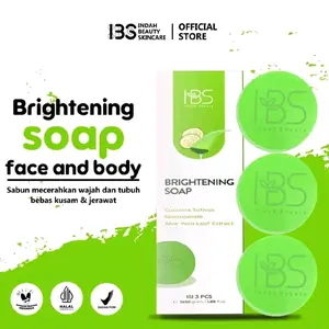IBS Brightening Soap Sabun Muka Mencerahkan Perawatan Flek Hitam Extract Niacinamide Aleovera Facial Acid