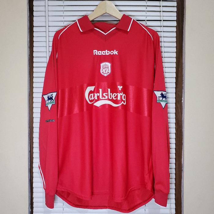 Jual Jersey Original Liverpool 2000/2002 Home Long Sleeve - Kab