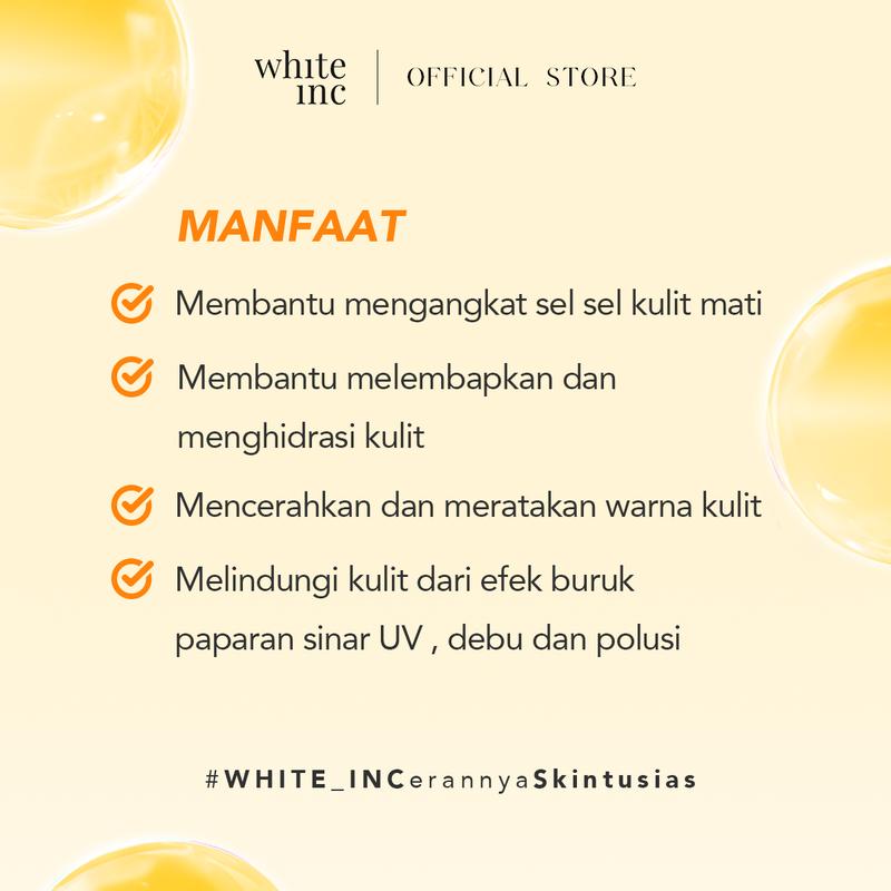 [100ml] WHITE INC AHA Body Lotion to Whitening & Moisturising | Hand Body Lotion Pencerah Mencerahkan Melembabkan Sebagai Body Booster |  Arbutin, Glycolic, Niacinamide 2