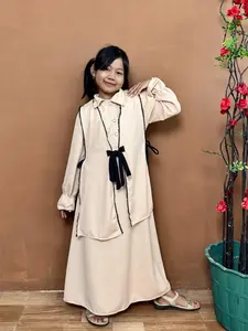 DRESS NIORA KIDS 2IN1 / DRESS 2IN1 ANAK MOTIF RENDA /DRESS OUTER / MOTIF RENDA