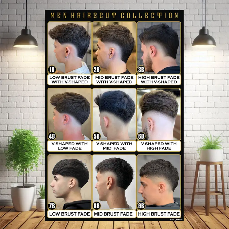 Poster Model Rambut Pria Terbaru Pangkas Rambut, Barber Shop, Salon 5