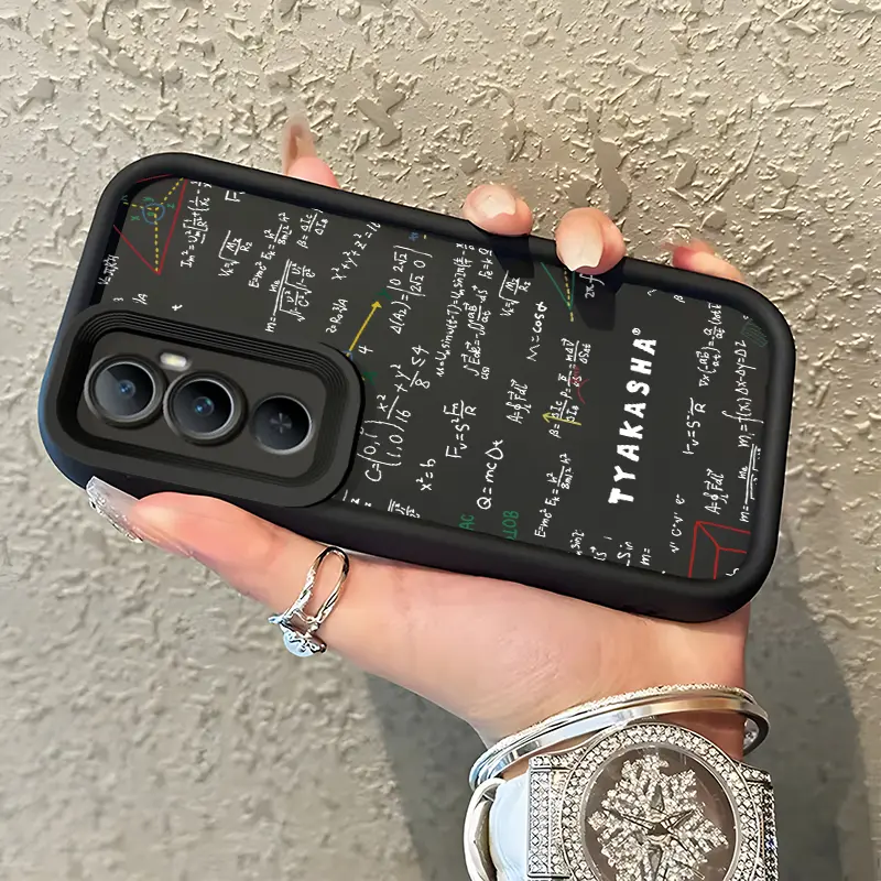 Casing Hp Untuk Realme C65 4G Case HP pola rumus matematika Cesing Casing sederhana Kesing Silikon lunak Kasing baru Softcase