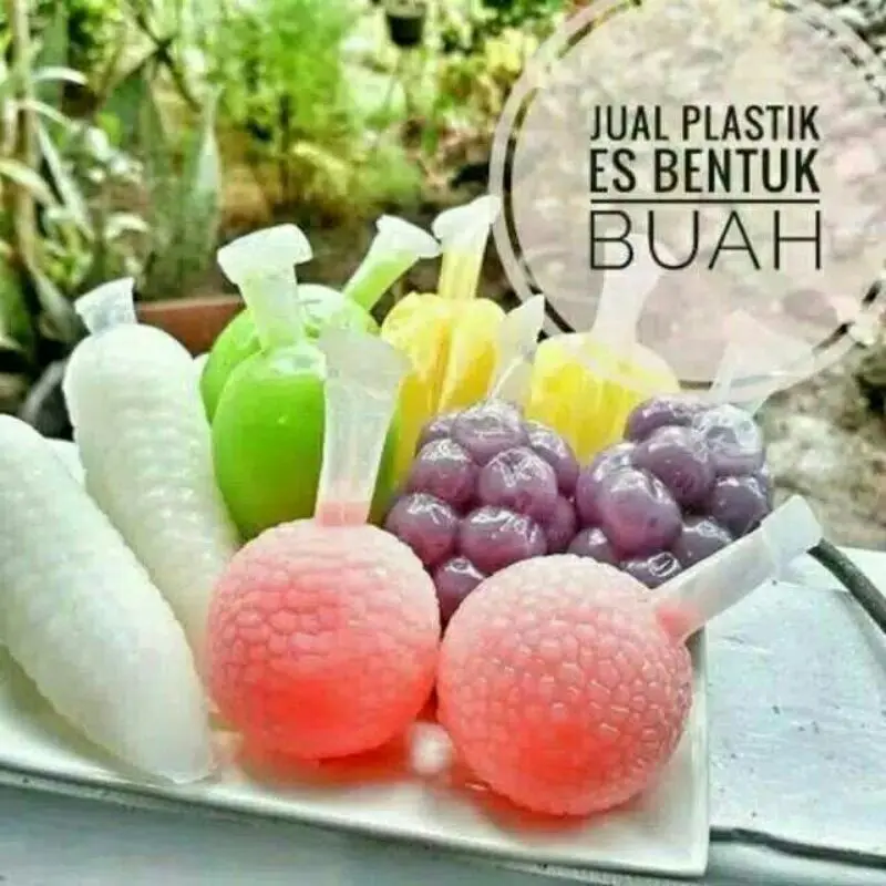Plastik es bentuk buah isi 100 pcs 0