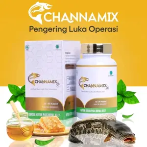 Channamix Kapsul Kutuk Ekstrak Ikan Gabus | Kapsul Ikan Kutuk Luka Pasca Operasi Caesar