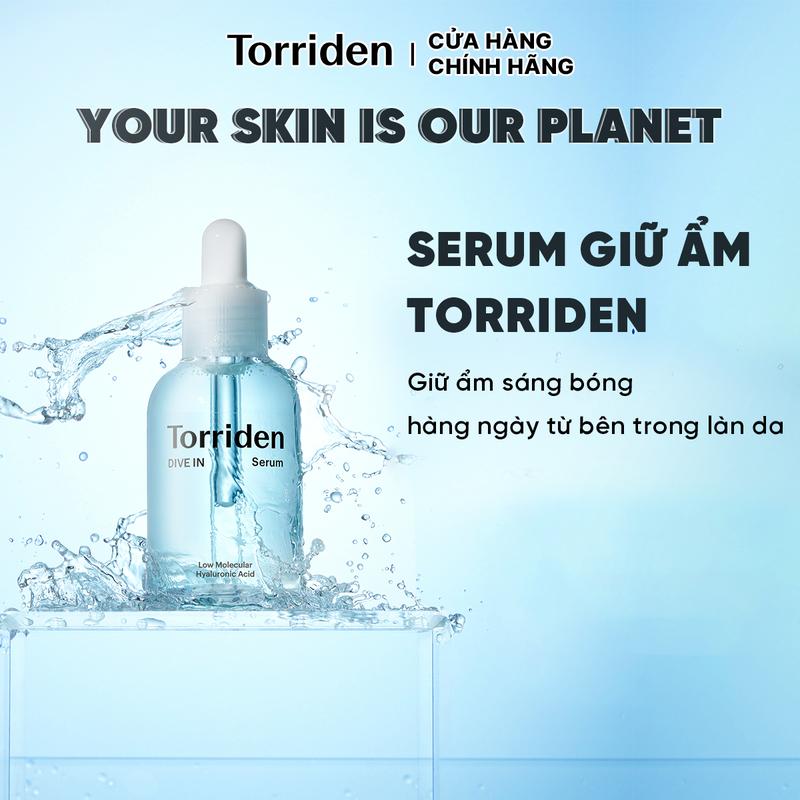 Serum Hyaluronic Acid Torriden Dive In 50ml Hỗ Trợ Dưỡng Ẩm Sâu Phục Hồi Da *