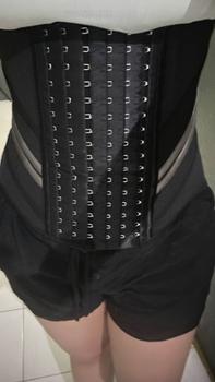 Product Review of YUYUADDICT - NEW Aria Latex Nylon Super Tight High Compression Core Corset Free Extension korsetsarahannaslimperut from L**🫧 1