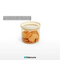 Gambar Dekoruma YUKIKO Toples Bulat Serbaguna / Toples Cemilan / Toples Kue Kecil 450 ml Tutup Silikon dari Dekoruma Official Store Kab. Bekasi 4 Tokopedia